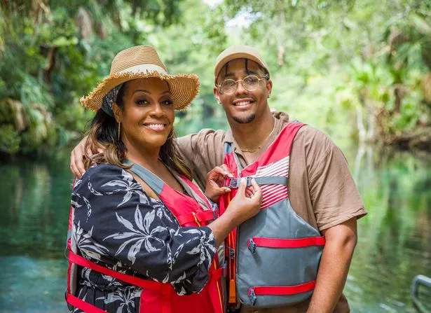 Alison Hammond and her son Aidan co-host their travel show Florida Unpacked 