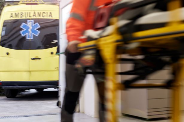 Hospital health care and medicine. Ambulance and emergency.
