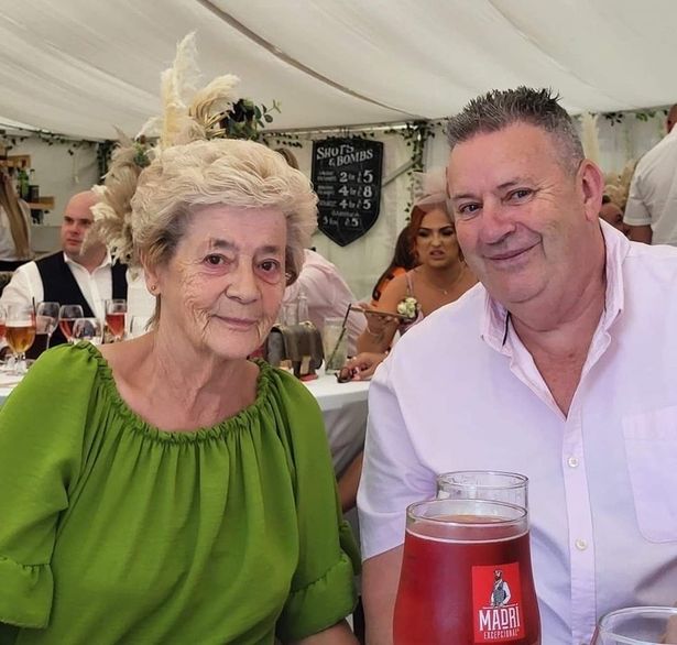 Renee Roebuck with her husband, Alan.