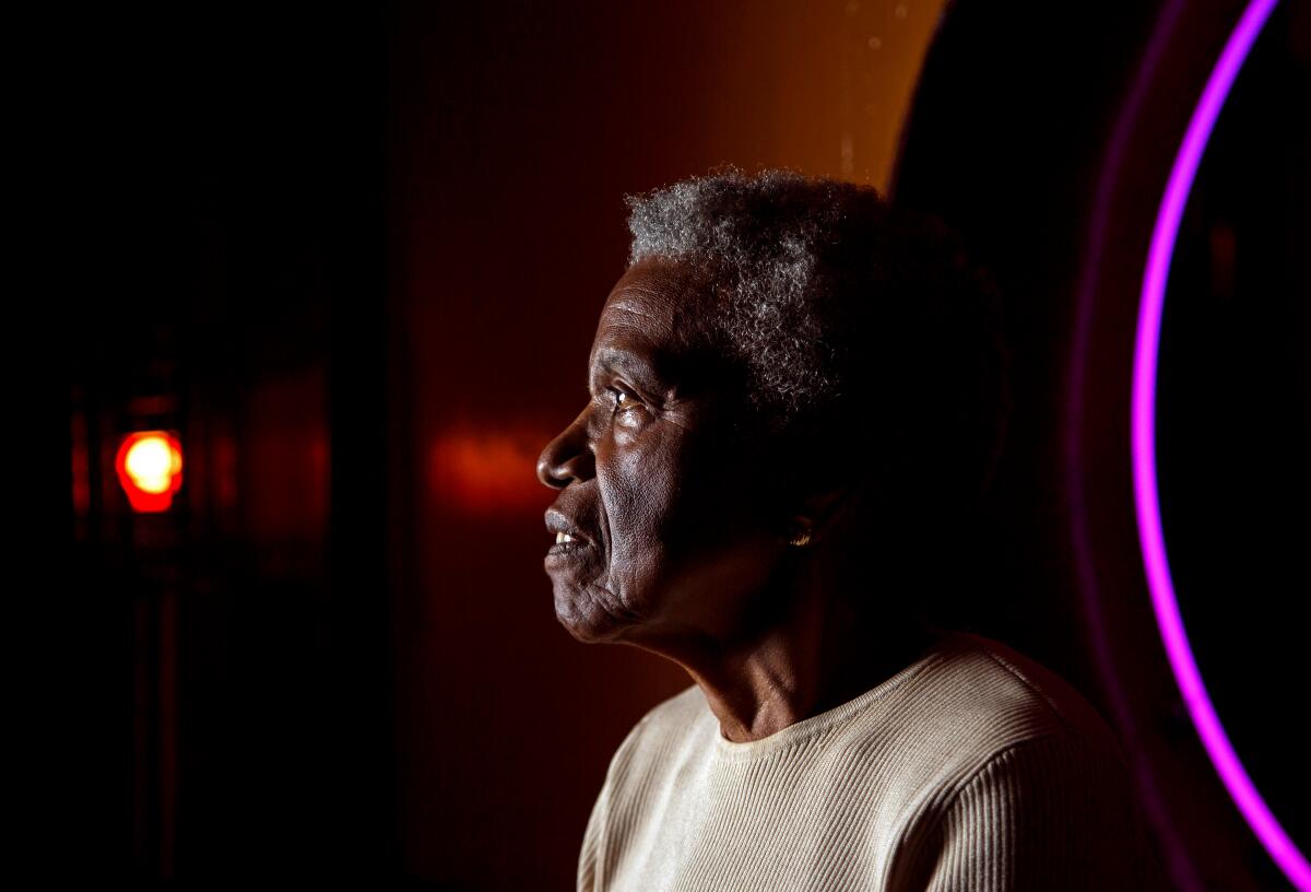 Jewel Thais-Williams, owner of the nightclub, Jewel's Catch One, is photographed in the now-closed nightclub in 2015.