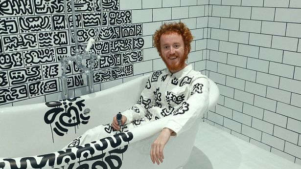 Sam doodled drawings all over his mansion