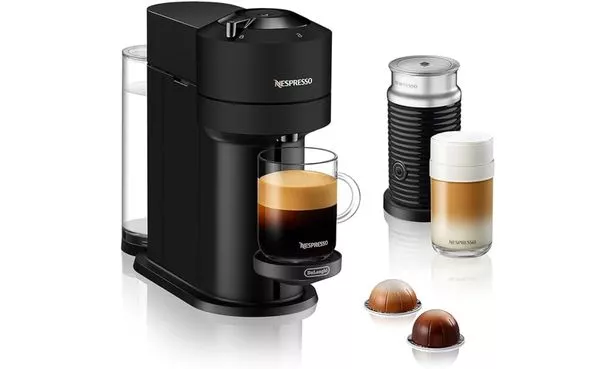 Nespresso Vertuo Next coffee machine with milk frother