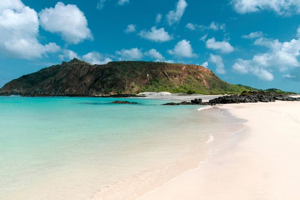Playa Cerro Brujo on Isla San Cristobal, Galapagos, Ecuador