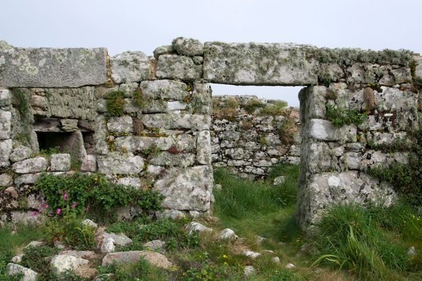 Old abandoned housing on Samson, Isles of Scilly, United Kingdom, Europe