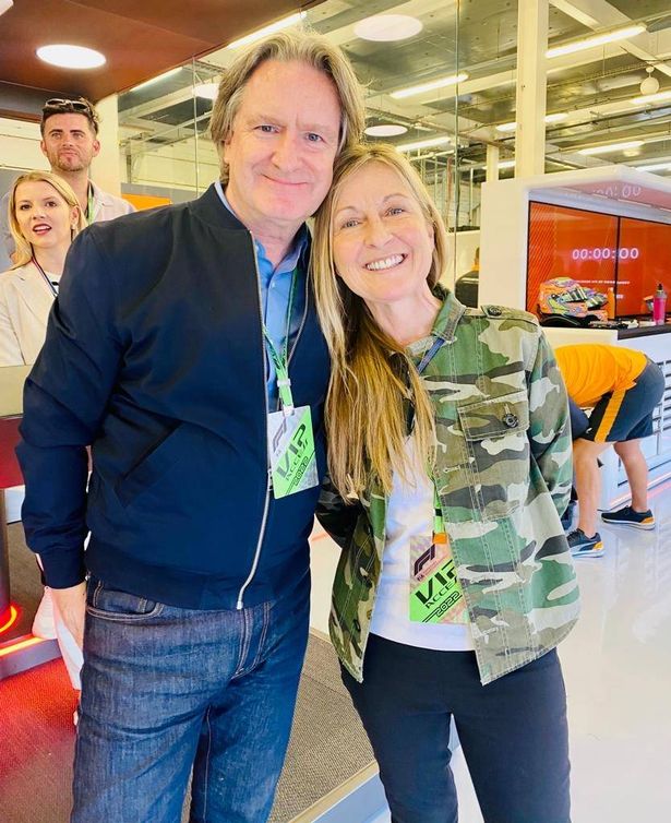 Fiona Phillips with her husband Martin 