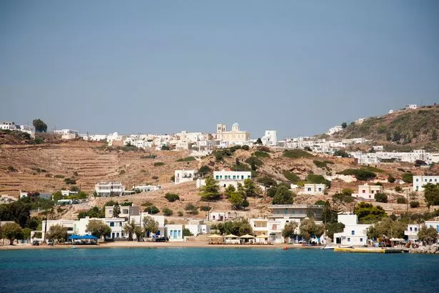 Chorio Village. Kimolos Island. Cyclades Islands. Greece. Europe Paese di Chorio . Isola di Kimolos. Isole Cicladi. Grecia Europa. (Photo by: Giulio Andreini/UCG/Universal Images Group via Getty Images)