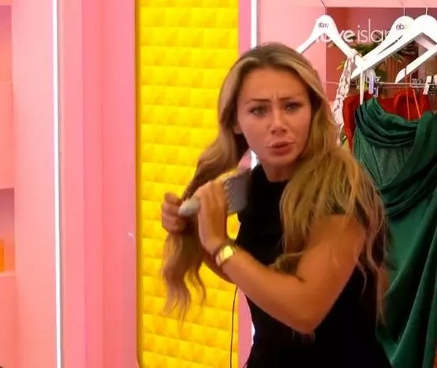 Meg Moore in the Love Island villa.