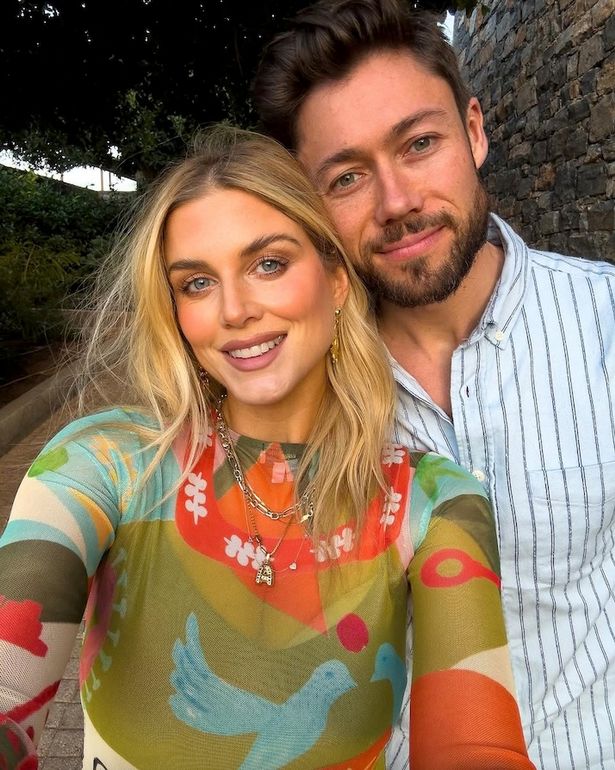 Ashley James with her partner