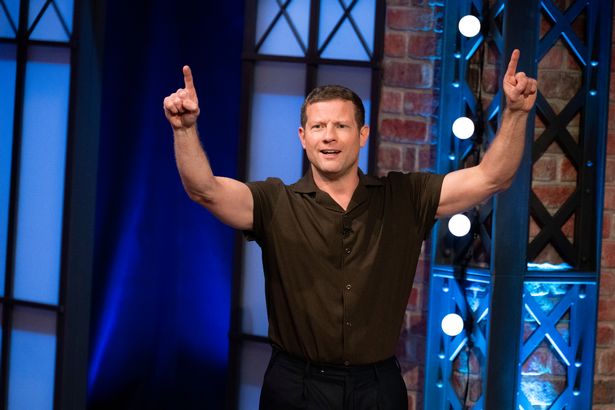Dermot O'Leary on the set of Silence Is Golden