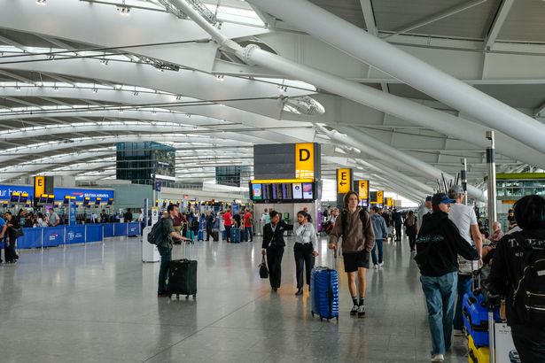 London, UK - 08 12 2023: London Heathrow Airport British Airways Terminal 5.