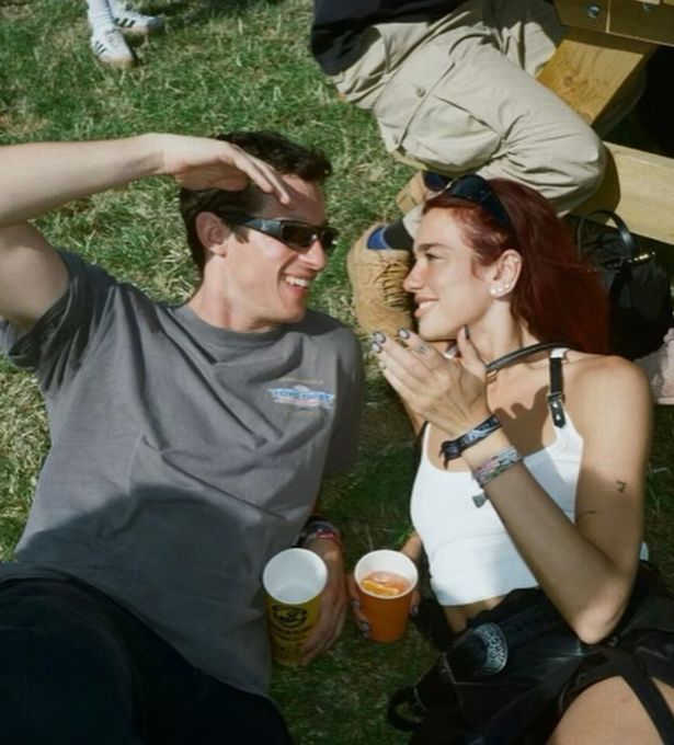 Dua Lipa and Callum Turner