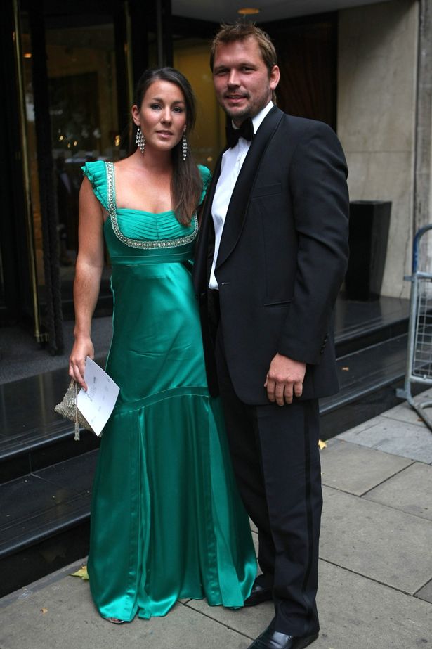 With wife Michaela