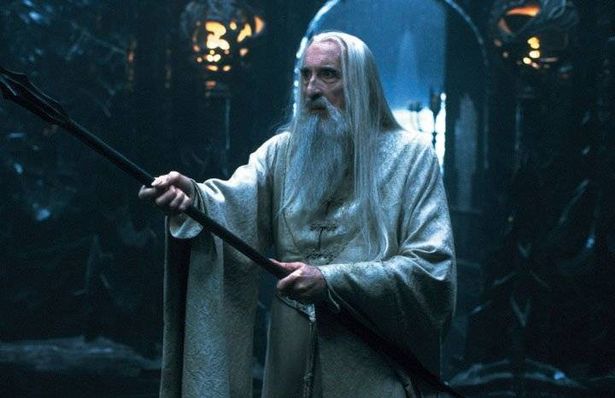 Christopher Lee as Saruman