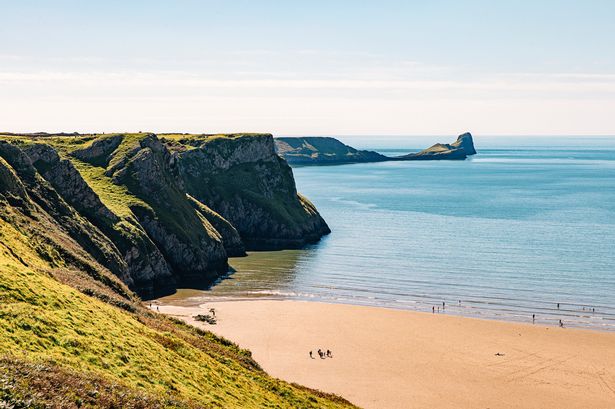 The Gower Peninsula in Swansea, Wales is an area designated as the first Area of Outstanding Natural Beauty in the United Kingdom