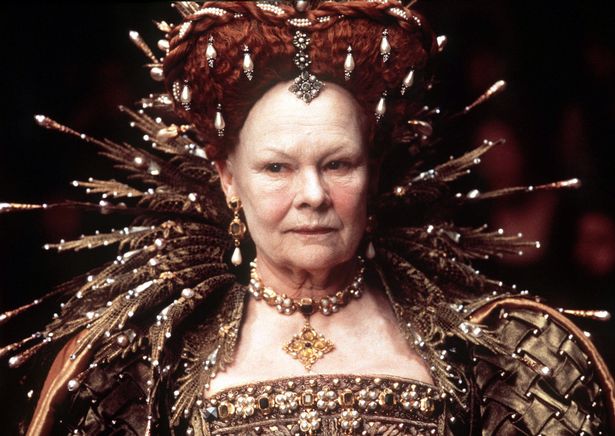  Judi Dench playing Queen Elizabeth I in the film "Shakespeare in Love"