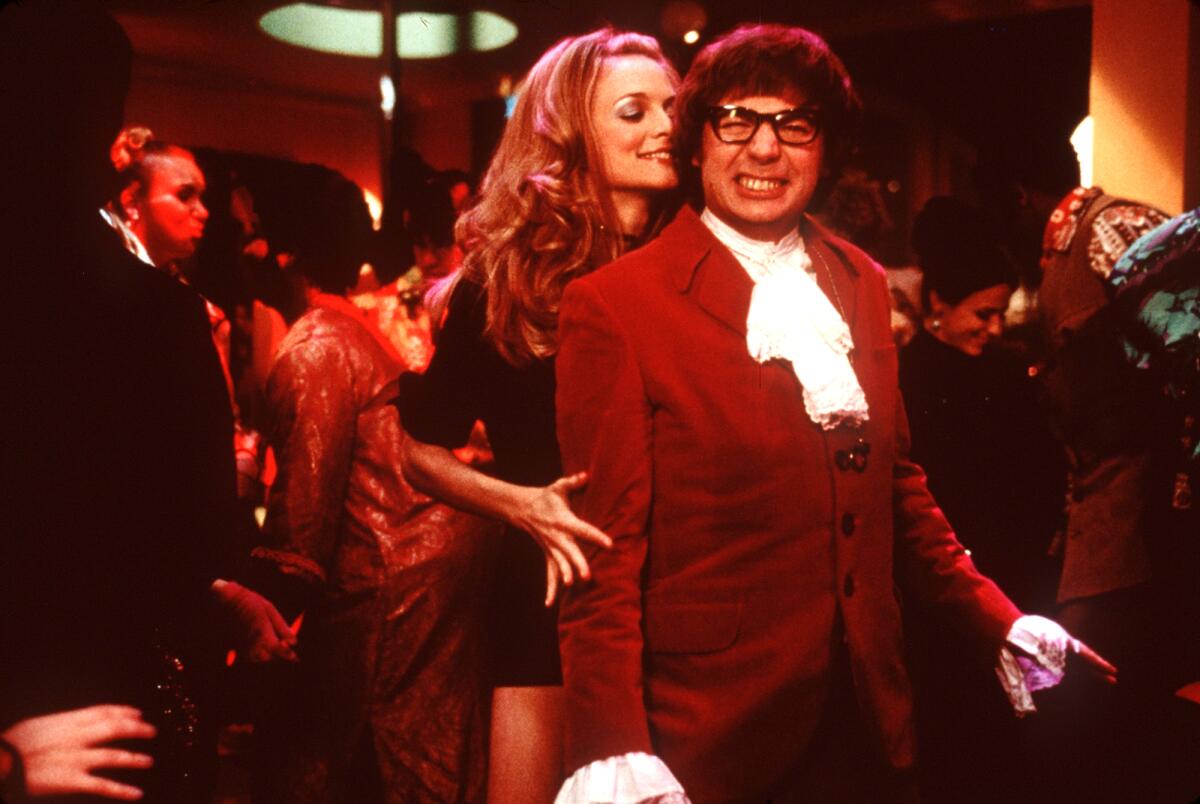 Heather Graham and Mike Myers star in New Line Cinema's comedy, "Austin Powers: The Spy Who Shagged Me."
