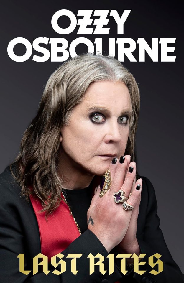 Ozzy Osbourne's book cover, "Last Rites".