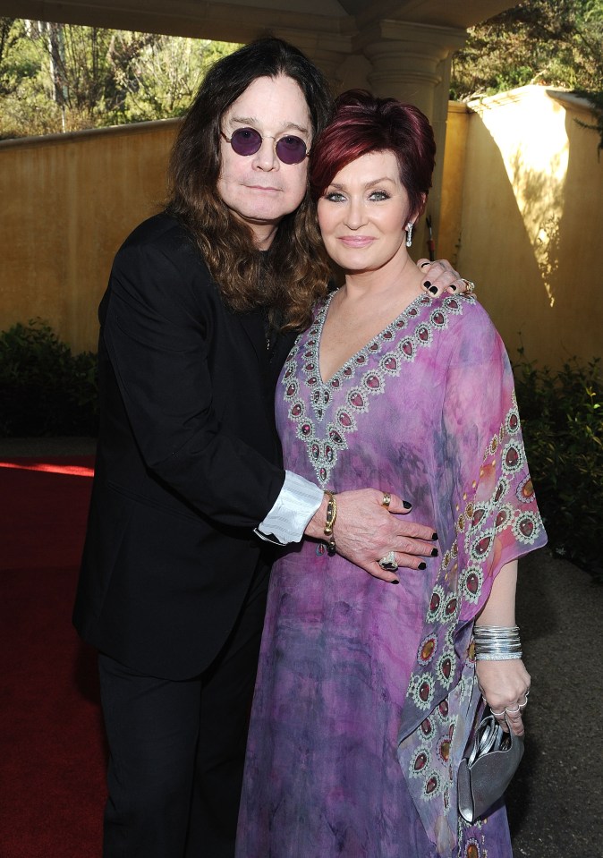 Ozzy and Sharon Osbourne at an event.
