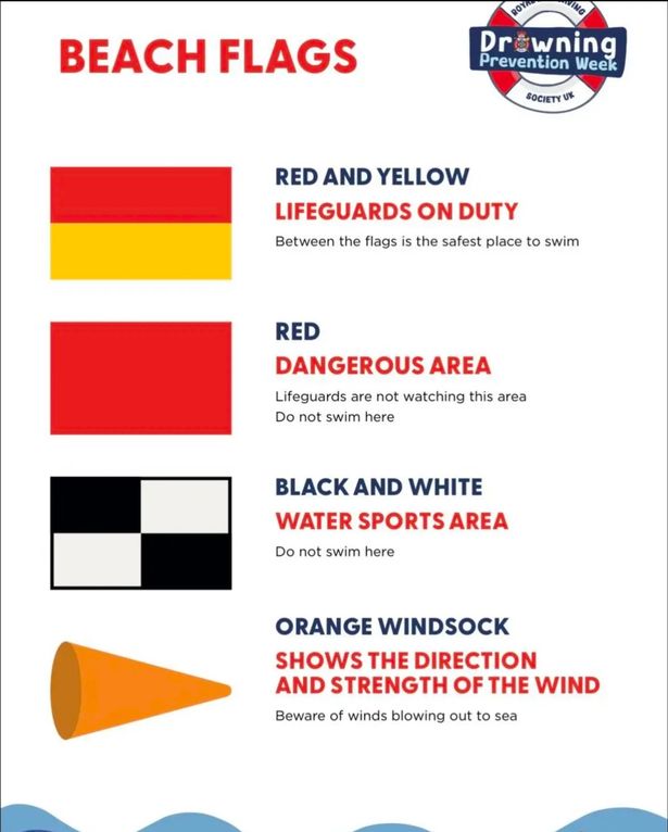 different coloured beach flags and their meanings 