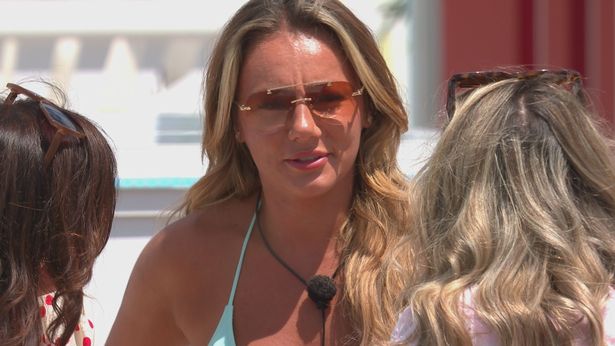 Meg Moore in the Love Island villa.