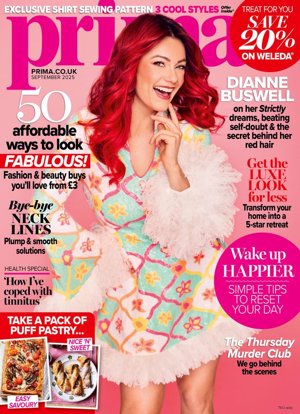 Dianne on the cover of the September issue of Prima magazine