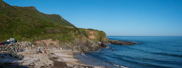 A general view of Lannacombe beach