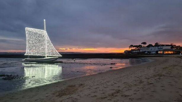 Sunset over the Arcachon Basin (French Aquitaine)
