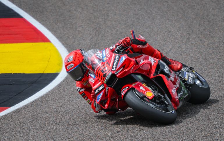 Marc Marquez in action.