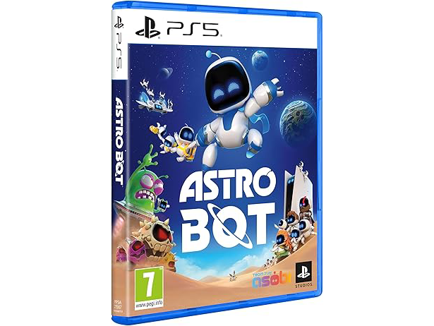 Astro Bot game cover for Playstation 5.