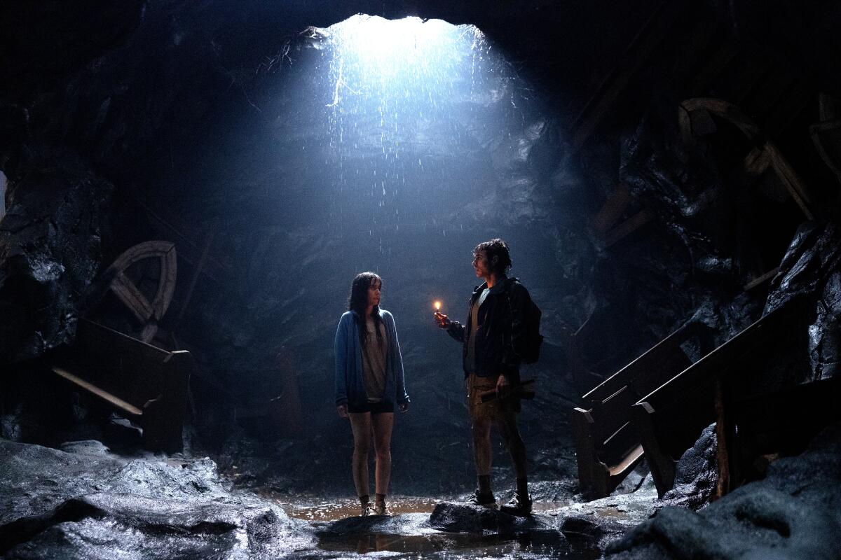 Alison Brie, left, and Dave Franco in "Together."