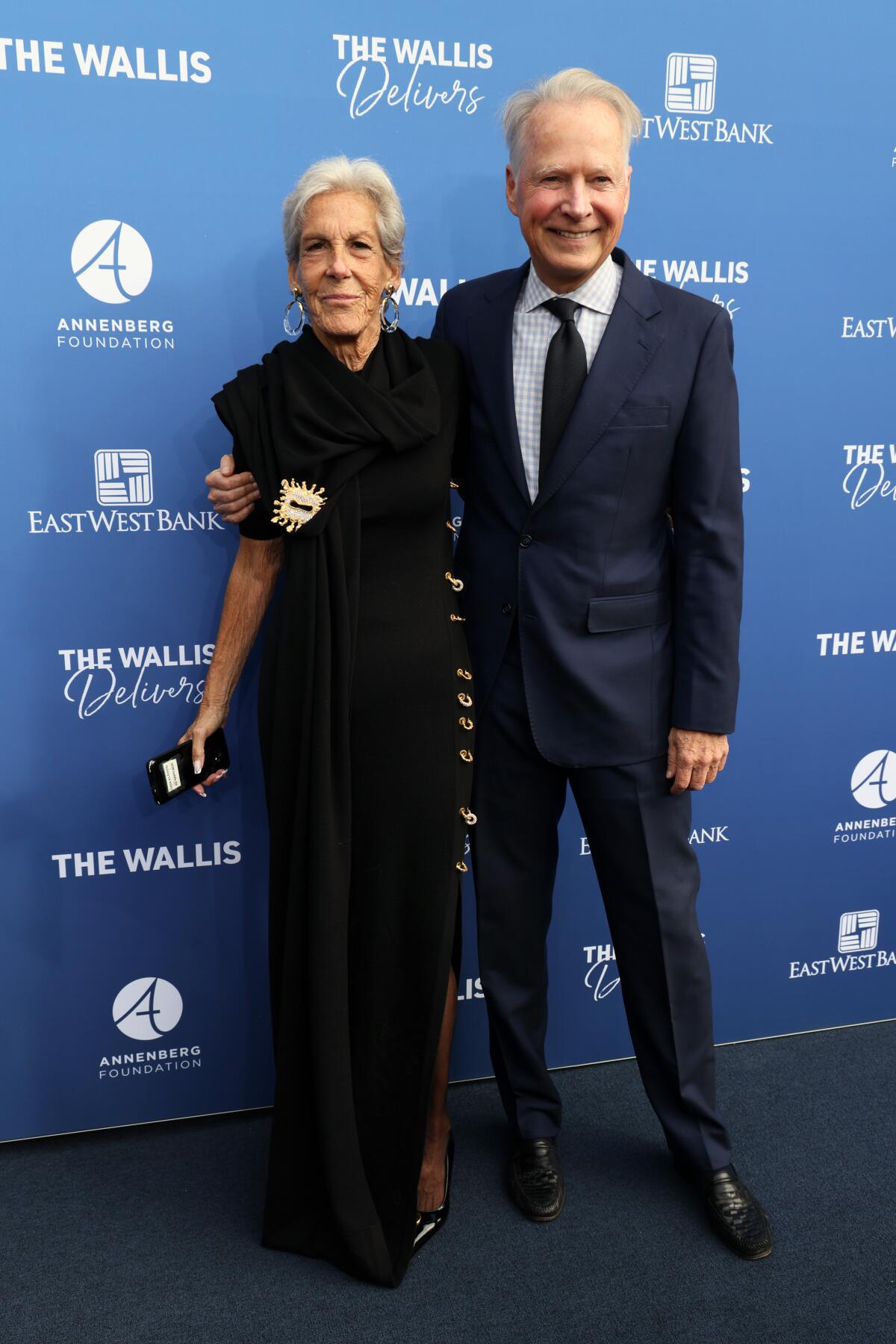 Vikki Levine and David Dreier at an event.