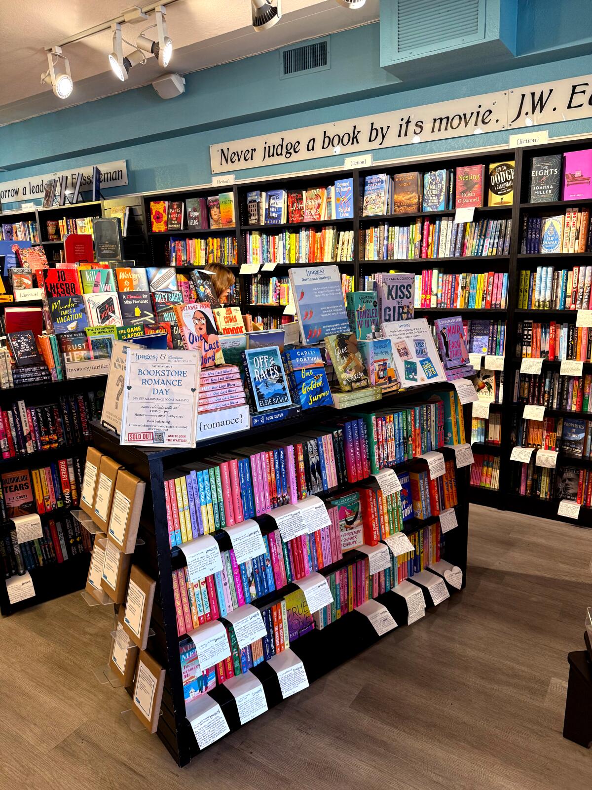 Interior of a bookstore