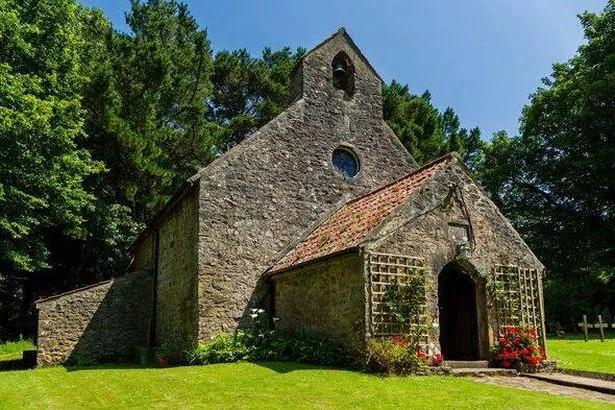 An ancient church in summer (Caldey Island)