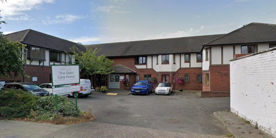 The Oaks Care Home in Blyth, Northumberland.