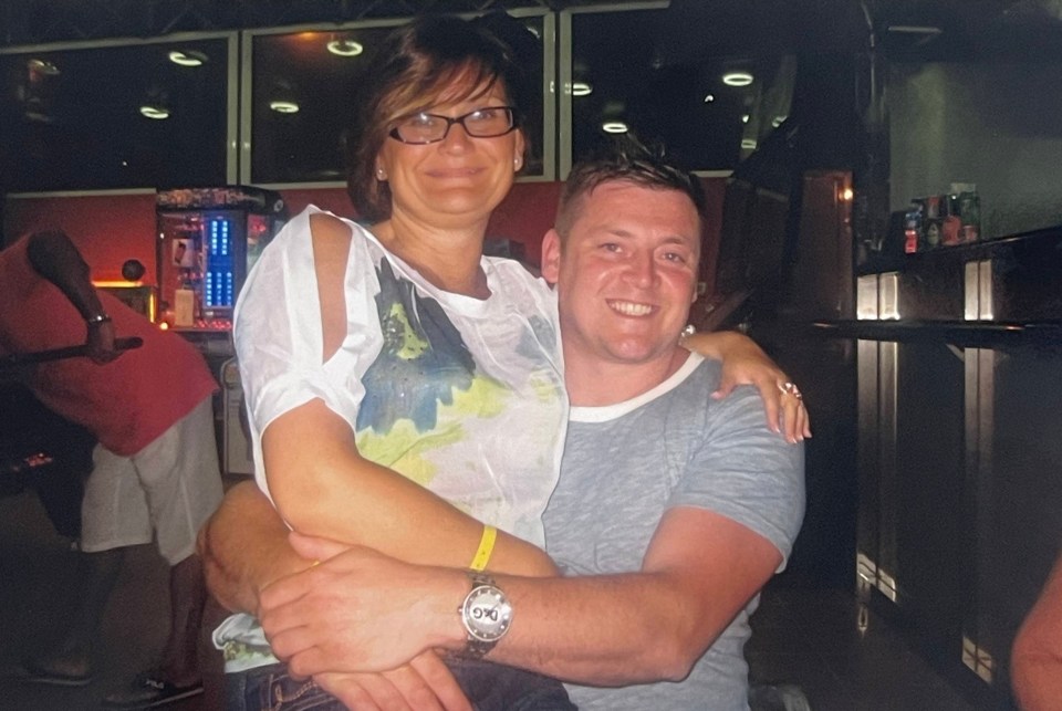 Photo of a couple embracing.