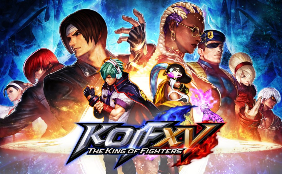 Artwork of The King of Fighters XV characters.