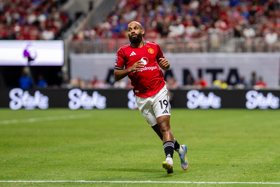 Bryan Mbeumo of Manchester United on a soccer field.