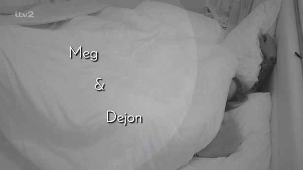 Meg and Dejon in bed 