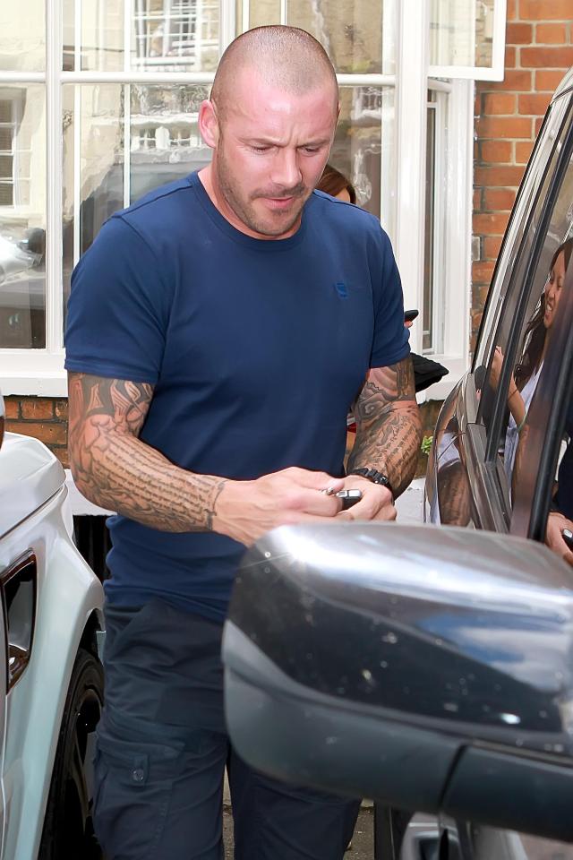 Graham Quinn leaving a hotel after his wedding.