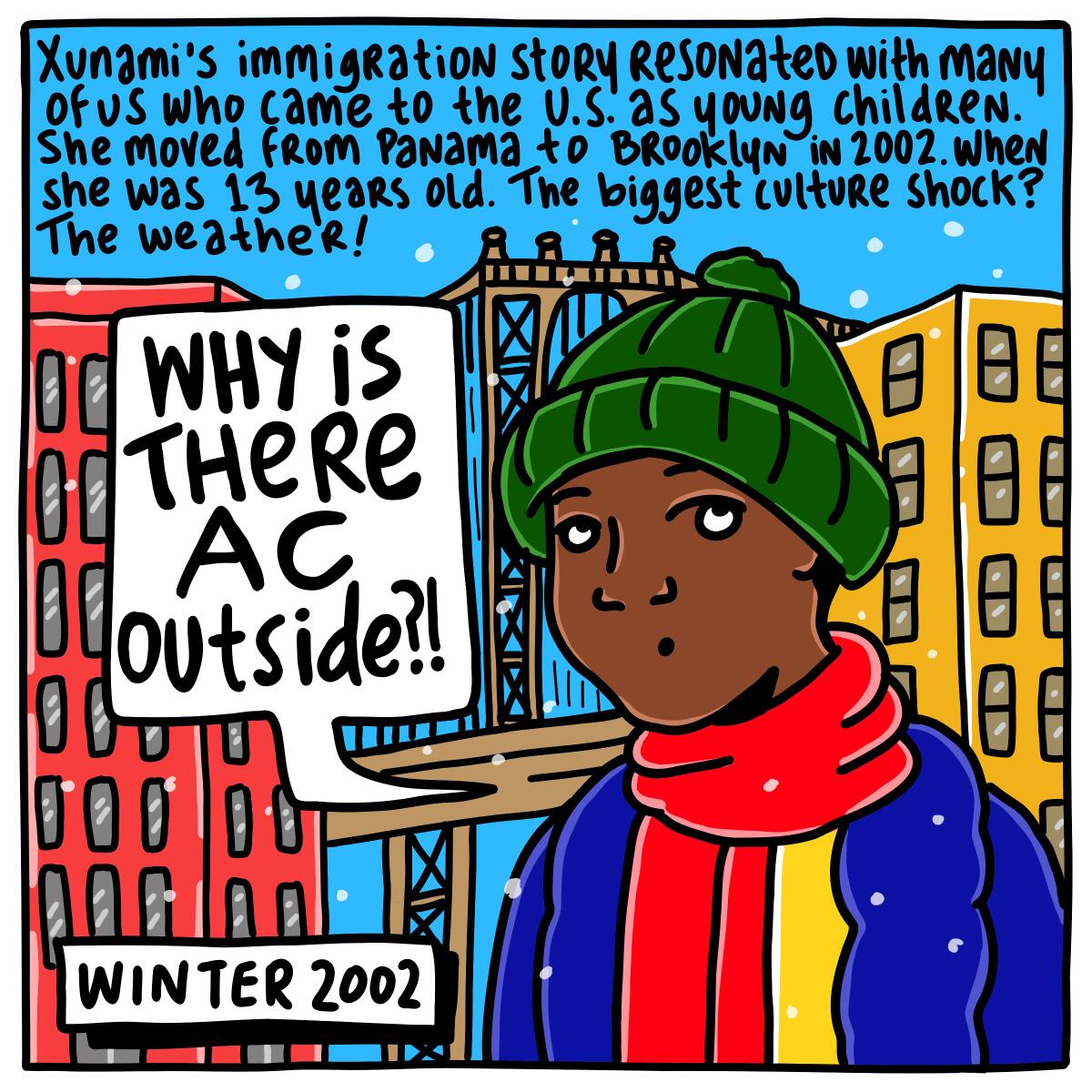 Xunami's story resonated with many. She moved to Brooklyn, N.Y., in 2002, when she was 13.