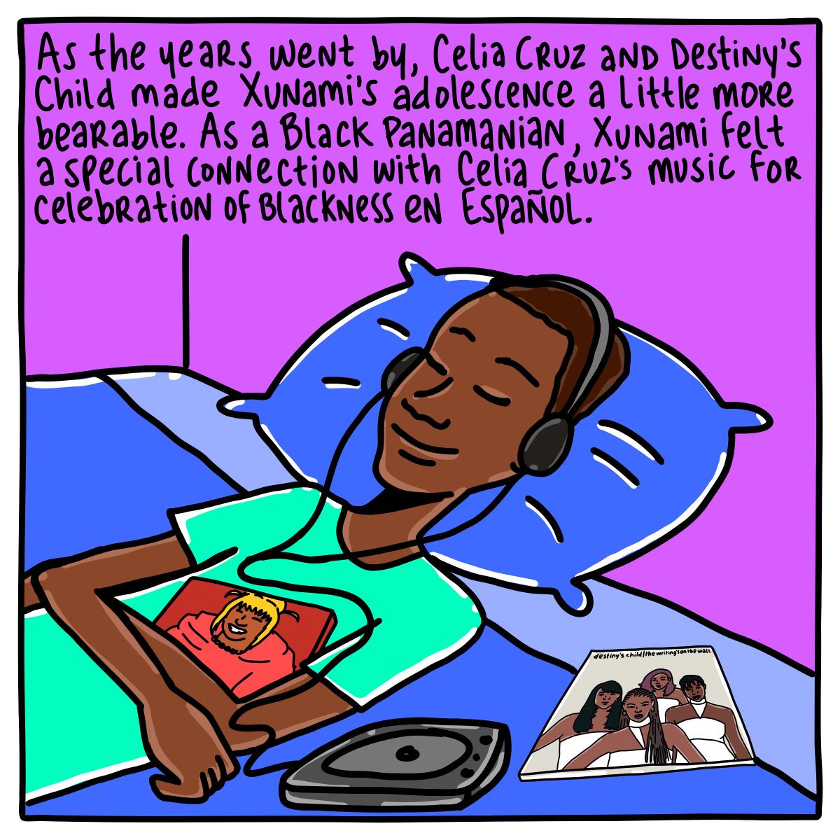 Celia Cruz made Xunami's adolescence more bearable. As a Black Panamanian, she felt a connection with Cruz's music. 
