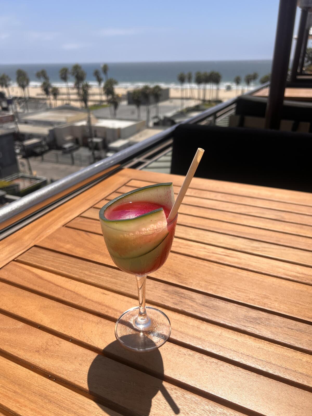 A slushie cocktail from Kassi in Venice.