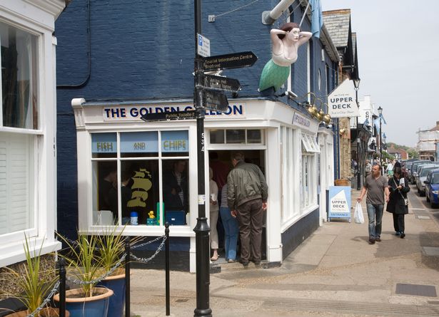 A fish and chips shop in Aldeburgh