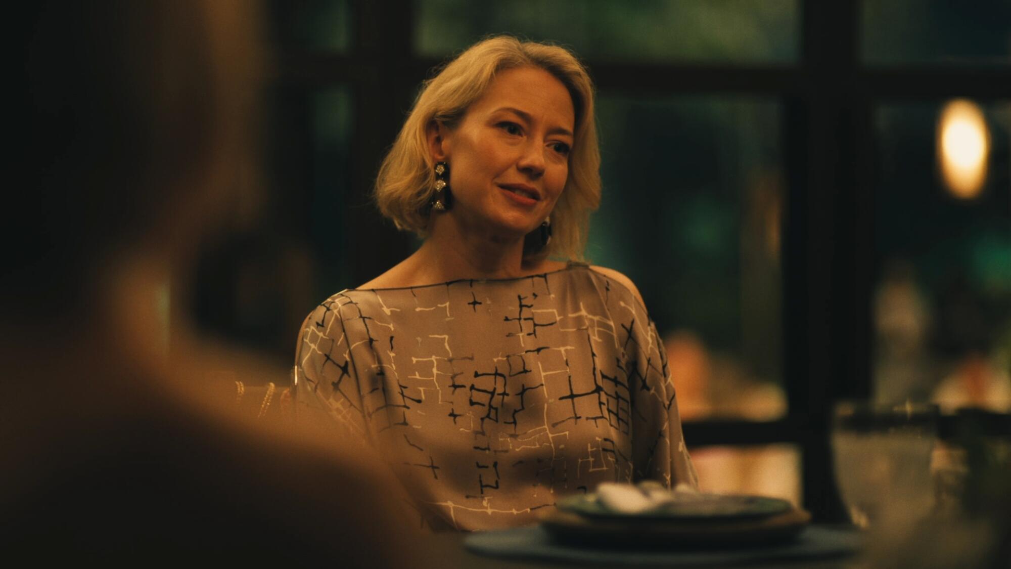 Coon delivering Laurie's much-discussed monologue in "The White Lotus."