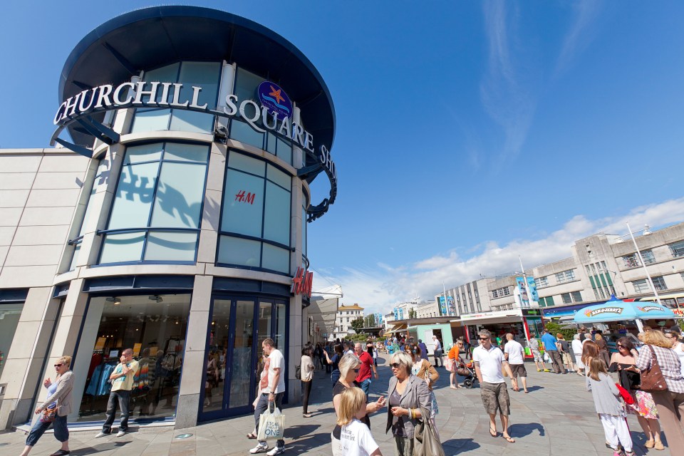 Churchill Square Shopping Centre in Brighton, England.