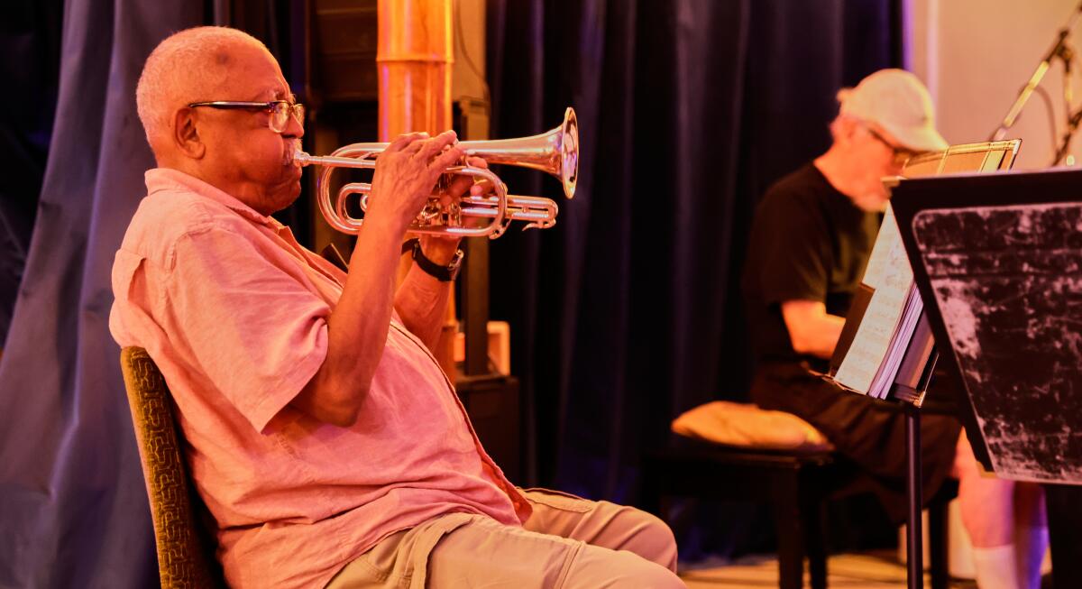 Bobby Bradford, the 90-year-old LA free jazz legend rehearses in Pasadena, CA.