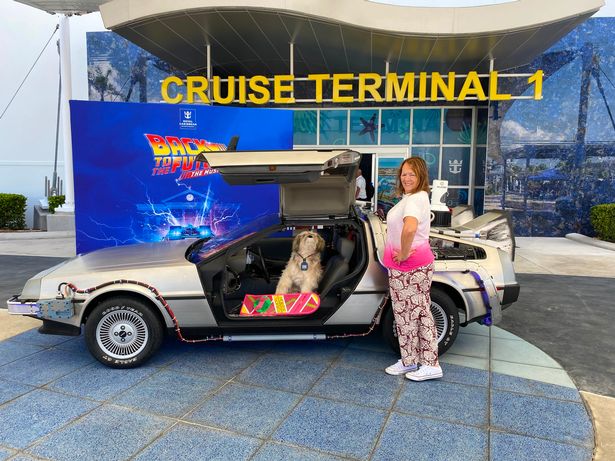 Pat arriving to board the cruise