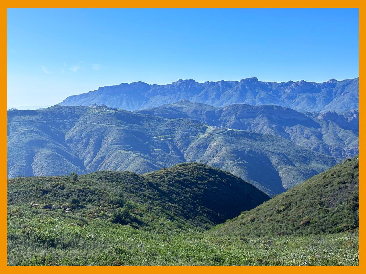 The Nicholas Flat Trail offers great vantage points of local peaks.