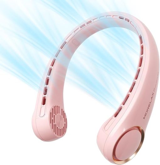 Pink neck fan