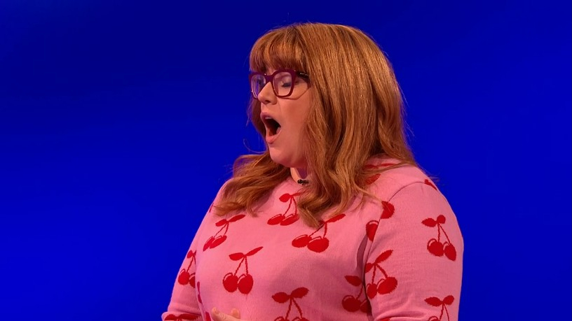Jenny Ryan of The Chase looking gobsmacked.